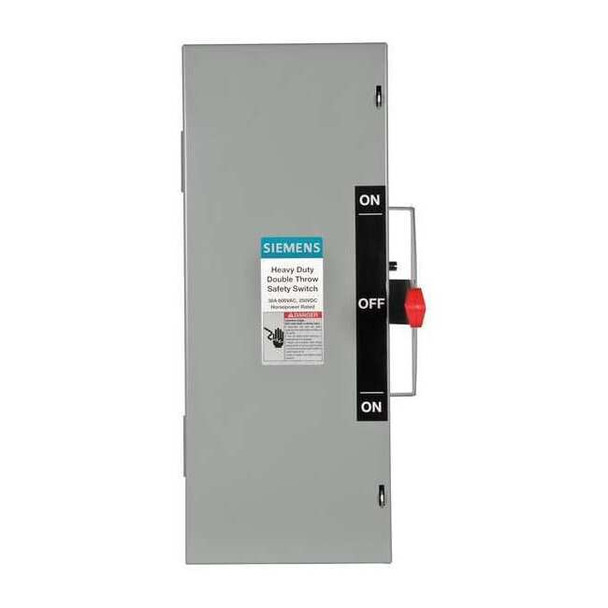 Siemens Nonfusible, Safety Switch, Heavy Duty, 600 V, 3PST DTNF361