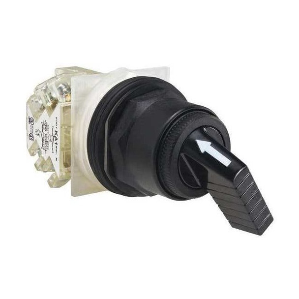 Schneider Electric Non-Illum Selector Switch,Chrome,Ext Lvr 9001SKS11FBH13