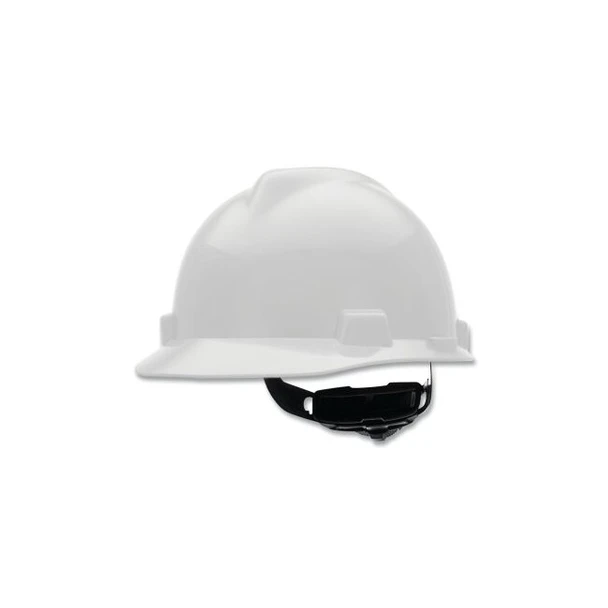 V-Gard® Slotted Hard Hat Cap, Fas-Trac® III Suspension, White