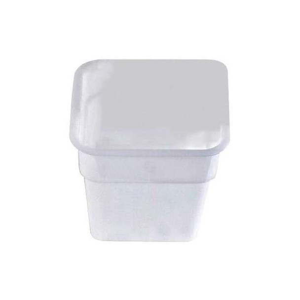 Crestware Stackable Square Container, White, Polyethylene SQW12