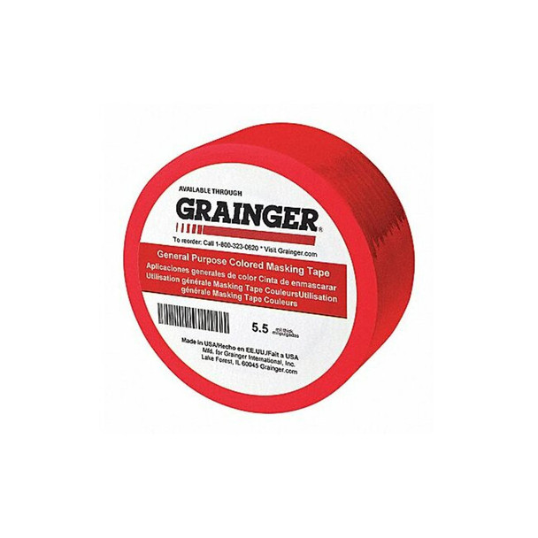 Manufacturer Varies Masking Tape,2" W,60 yd L,Red,PK24 TC602-Red Manufacturer Varies Masking Tape,2" W,60 yd L,Red,PK24 TC602-Red