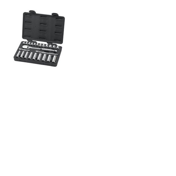 24pc 3/8" drive metric socket set (std / deep) 80559