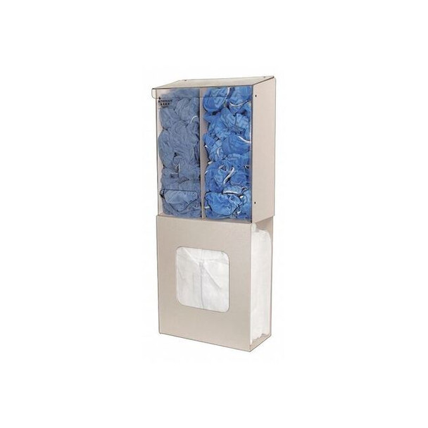 Bowman Dispensers Apparel Dispenser,3 Compartments,Beige PS026-0212