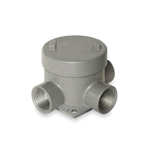 Hubbell Killark Conduit Outlet Body,Aluminum,T GEBT-2