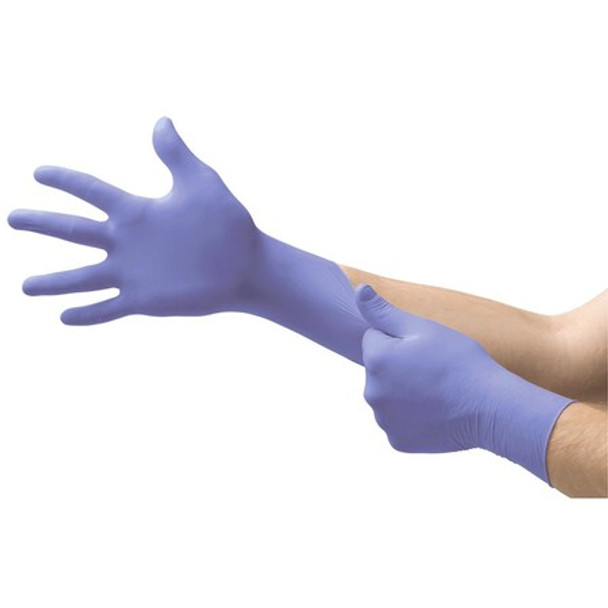 Ansell Disp Glv,VioletBl,Nitrile,ExmPF,XS,PK100 SU-690