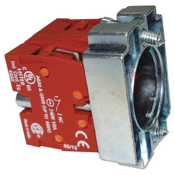Dayton Contact Block,Mounting Base,22Mm,2NC 30G083
