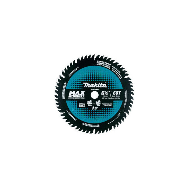 Makita Carbide-Tipped Max Efficiency Miter Saw Blade 6-1/2""Dia 60 TPI