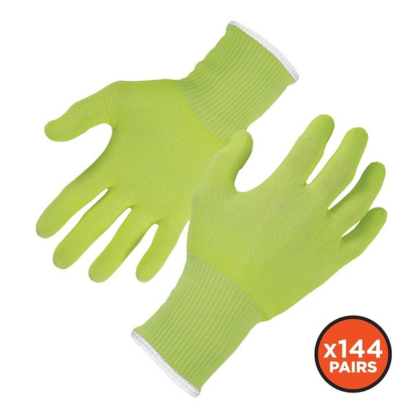 Ergodyne 2XL Lime Cut Resistant Food Grade Gloves - Case of 144 PK 7040-CASE