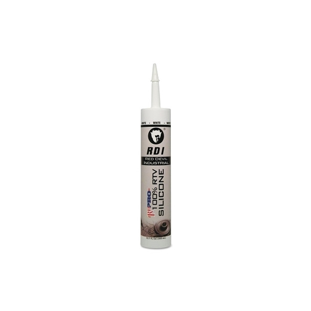 100% Silicone Architectural Grade RTV Sealant, 9.8 fl oz Cartridge, White Pack of 12