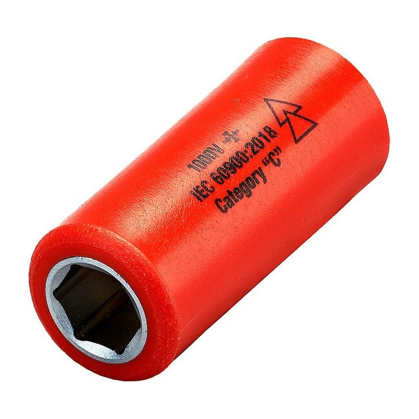 Itl 1/4 in Drive Insulated Socket 10 mm, 25/64 in 07212