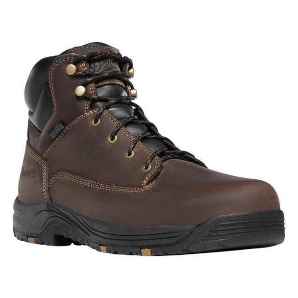Men's 6-Inch Work Boot, 8 1/2, Aluminum Toe, 6 in H, Brown, 19453