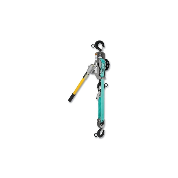Little Mule® Lineman's Strap Hoist, 300DA, 1500 lb Wt. Capacity/9 ft Lift H Single, 3000 lb Wt./Capacity 4.5 ft Lift H Double