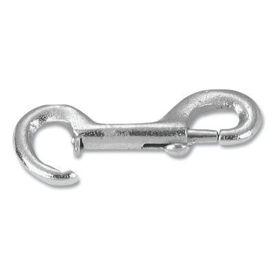 Snap Hook, Malleable Iron and Steel, Rigid Open Eye Bolt, 9/16 in Hook Opening, 7 in L, 240 lb