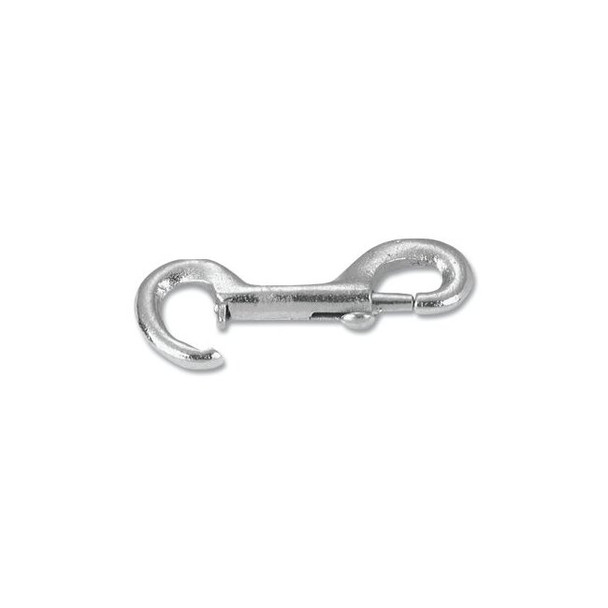Snap Hook, Malleable Iron and Steel, Rigid Open Eye Bolt, 9/16 in Hook Opening, 7 in L, 240 lb