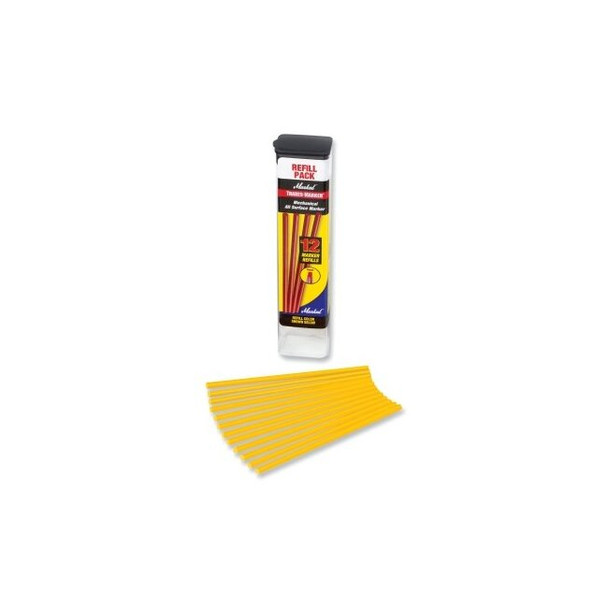 Trades Marker® All Purpose Marker Refill, Yellow, 12 EA/PK