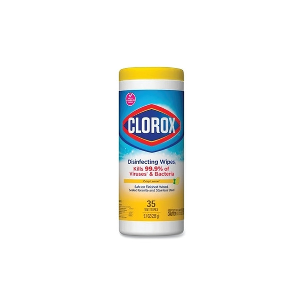Disinfectant Wipes, 35/Canister, Lemon Fresh Scent