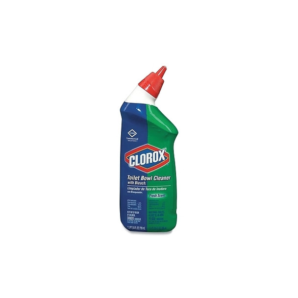 Toilet Bowl Cleaner with Bleach, 24 oz, Bottle, Fresh Scent