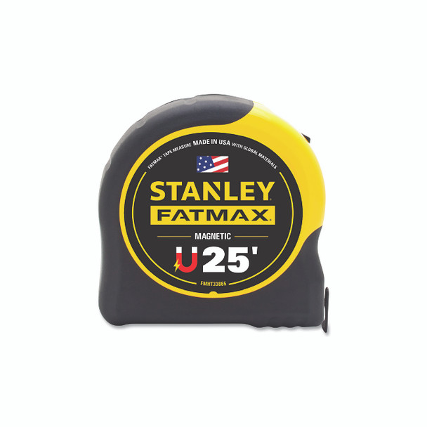 FatMax® Magnetic Tape Measure, 25 ft x 1-1/4 in, SAE, Yellow/Black