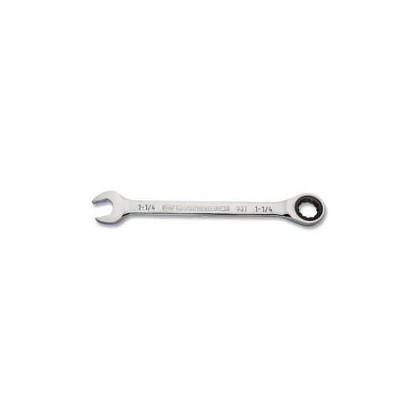 90-Tooth 12 Point Ratcheting Combination Wrench, SAE, 1-1/4 in