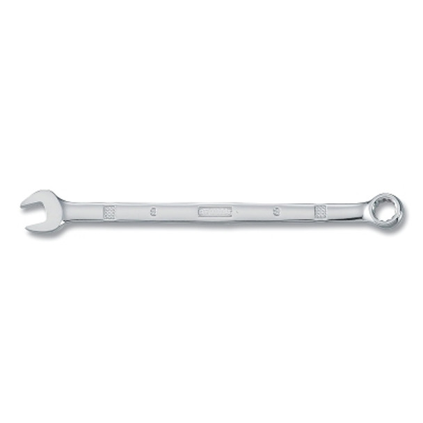 Combination Wrench, 8 mm, 5-11/32 in OAL, 12-point, Full Polish Chrome