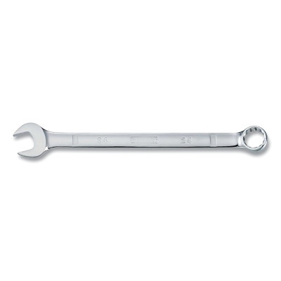 Combination Wrench, 24 mm, 12-15/32 in OAL, 12-point, Full Polish Chrome Pack of 4