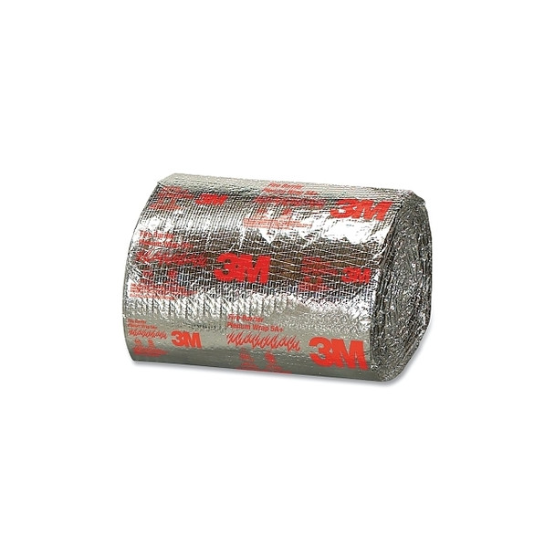 Fire Barrier Plenum Wrap, 5A+, 24 in W x 50 ft L x 1/2 in Thick, Silver