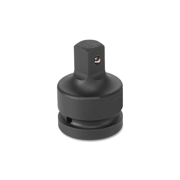Impact Adapter, With Friction Ball, 1 in Female x 3/4 in Male Drive, Chrome-Molybdenum Alloy Steel