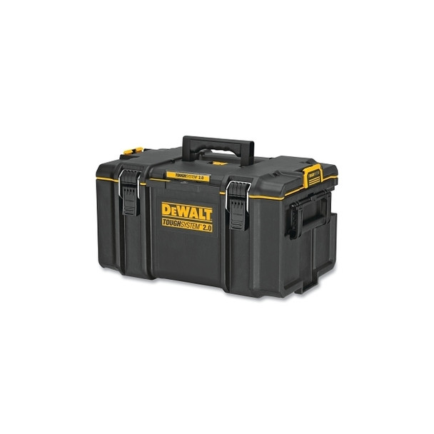 ToughSystem® 2.0 Toolbox, 110 lb, 14-3/4 in W x 21-3/4 in D x 12-3/8 in H x Plastic, Black/Yellow