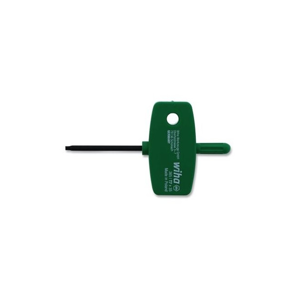 Wing Handle Torx® Key, 1-3/8 in L, Alloy Steel, Green Pack of 10