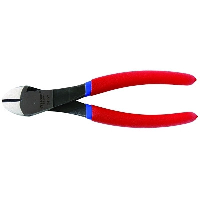 Heavy-Duty Diagonal Cutting Pliers, 7 in, 12 AWG, Cushion Grip, Carded