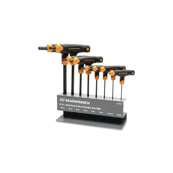 Ball End T-Handle Hex Key Set, Standard, T-Handle