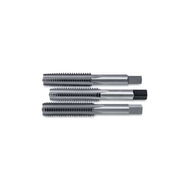 0404 and 404M Bright Taper-Plug-Bottoming Straight Flute 3 Pc Hand Tap Set, #4-40 UNC