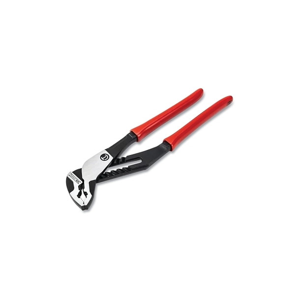 Z2 K9™ V-Jaw Dual Material Tongue and Groove Plier, 10 in L, V-Jaw Jaw, 8 Adj, Carded, Straight Handle