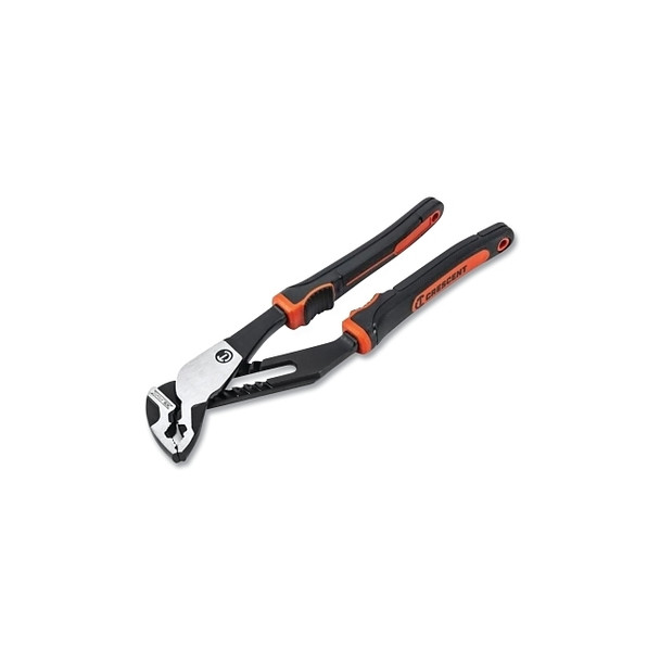 Z2 K9™ V-Jaw Dual Material Tongue and Groove Plier, 8 in L, V-Jaw Jaw, 8 Adj, Carded, Straight Handle