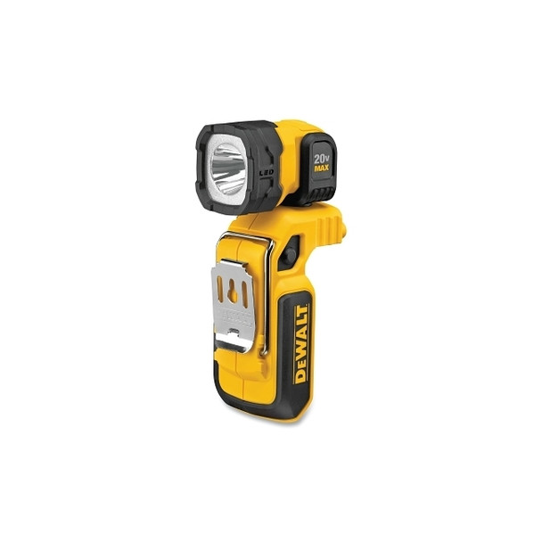 20V MAX* Hand-Held Worklight, 160 lm, Black/Yellow, Tool Only, Includes Belt Hook/Hang Hook/Magnetic