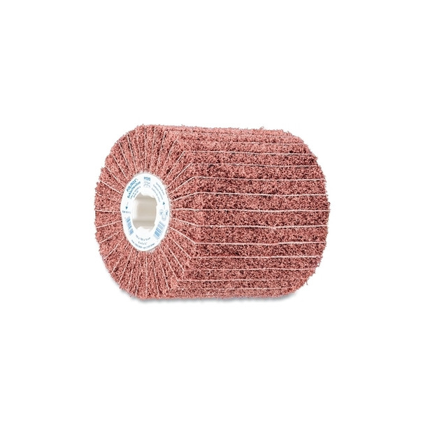 POLINOX® Non-Woven Finishing Drum, 4 in dia x 3/4 in arbor, 60 Grit, 4800 RPM, Aluminum Oxide
