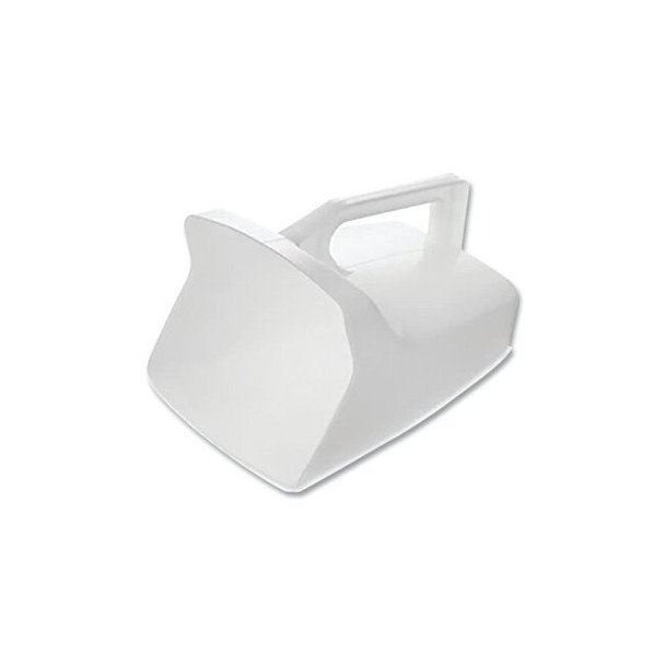 Utility Food Service Scoop, 8 in L, Plastic, White