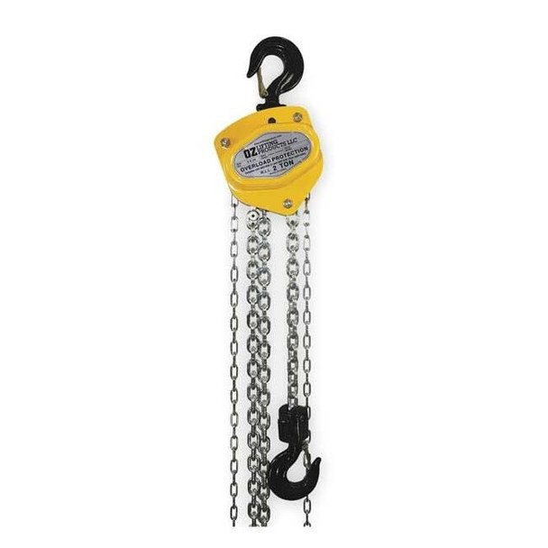 Oz Lifting Products Manual Chain Hoist,4000 lb.,Lift 20 ft. OZ020-20CHOP