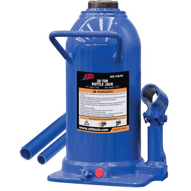 30-Ton Heavy-Duty Hydraulic Side Pump Bottle Jack 7367W