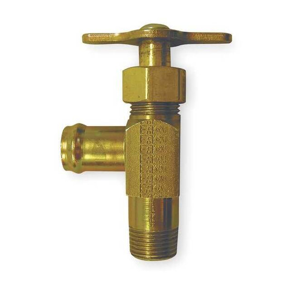 Weatherhead Drain Cock,Steel,MNPT x Hose,3/8 In 211280A