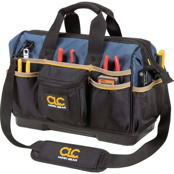 CLC 23-Pocket 16 In. Molded Base Open-Top Tool Bag PB1563