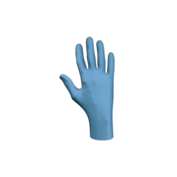 7500 Series Nitrile Disposable Gloves, Rolled Cuff, Medium, Blue