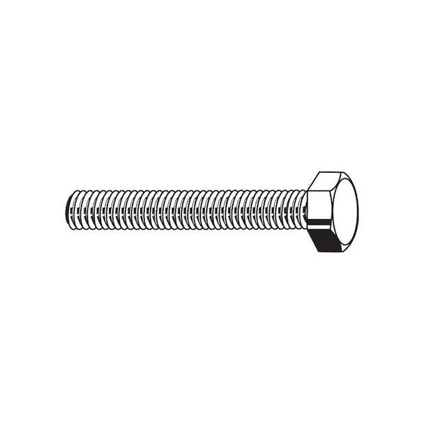 Grade 8, 7/8"-14 Hex Head Cap Screw, Zinc Yellow Steel, 1-1/2 in L, 5 PK