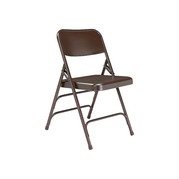 National Public Seating Folding Chair,Brown, Series 300,PK4 303