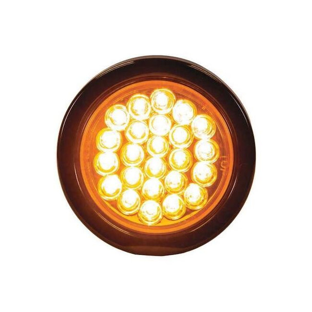 Buyers Products Strobe Warning Light,Round,Amber,4" SL40AR