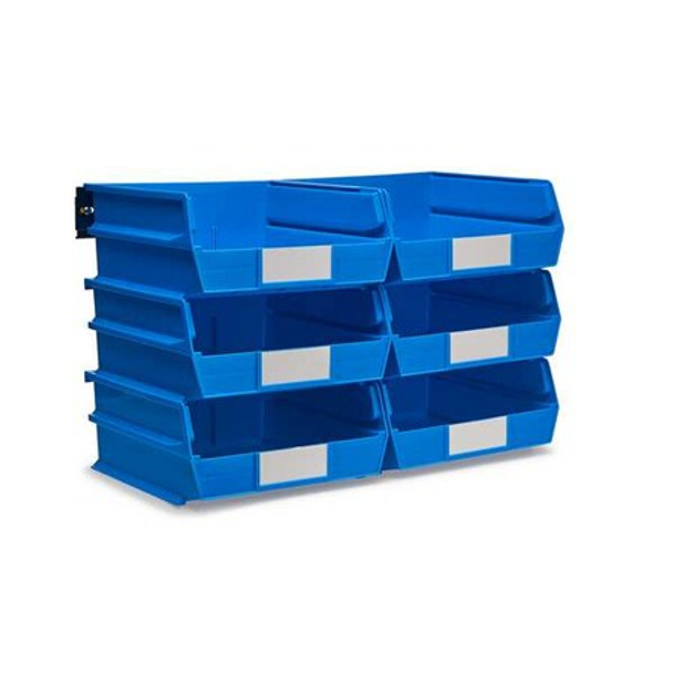 Polypropylene Polypropylene Bin Kit, 5 in. H x 11 in. W, Blue