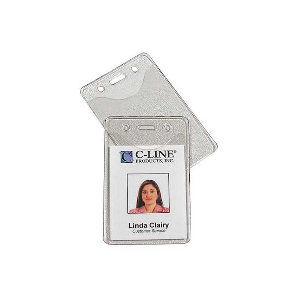 C-Line Products Badge Hldr, Vertical, 2-3/8x3-3/8", PK100 88617