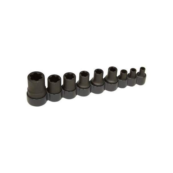 Lisle Torx Plus Socket Set,External,9 pcs. 83100