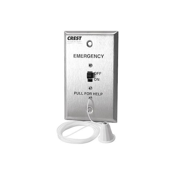 Crest Healthcare Pullcord Bed Station,Silver,4 1/2" L 2331C