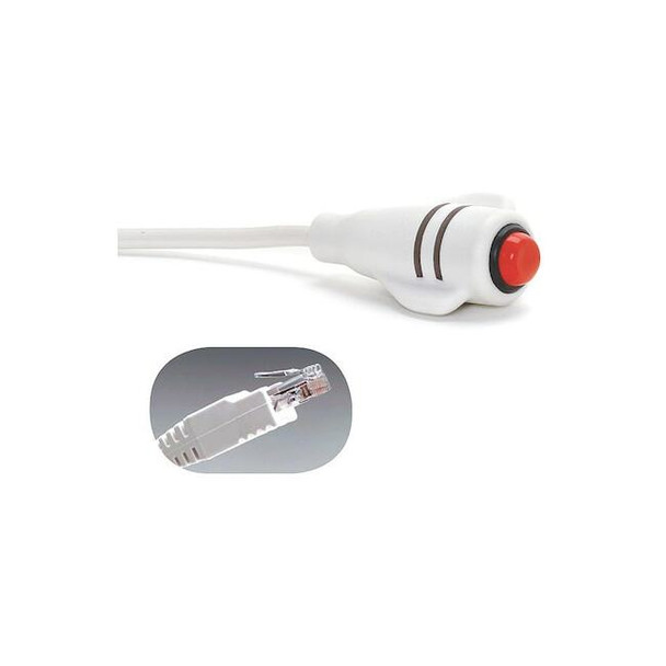Crest Healthcare Call Cord,White,10' L,8-Pin RJ45 9910W-10